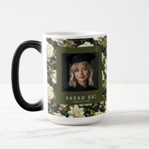 Classic Gardenias Print Wife Graduation Gift Color Morph Mug