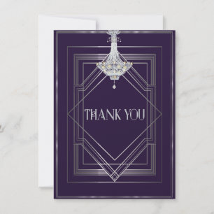 Classic Gatsby Deco Wedding Thank You Manuela
