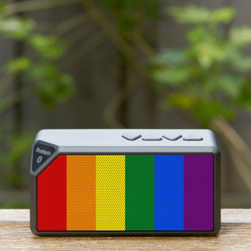 Classic Gay Pride Flag LGBTQ Rainbow Bluetooth Speaker