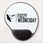 Classic Gel Mousepad<br><div class="desc">Make sure you stay comfortable and supported with our classic black and white Fuzzy Wednesday logo emblazoned gel mousepad!</div>