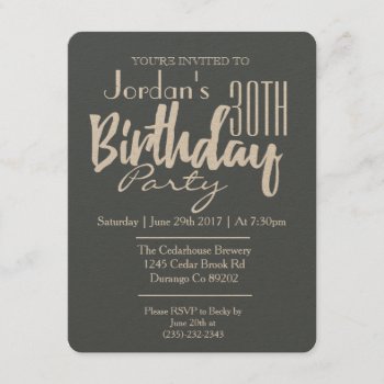Classic Gender Neutral Birthday Party Invitation by RedefinedDesigns at Zazzle