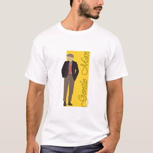 Classic Gentleman Illustration T_Shirt