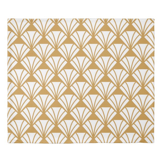 Classic Geometric: Art Deco Elegance. Duvet Cover (Front)