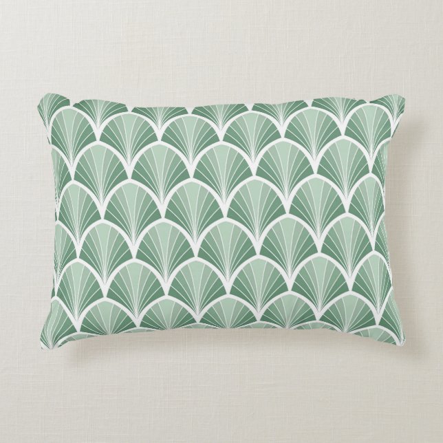 Classic Geometric: Art Deco Seamless Style Accent Pillow (Front)