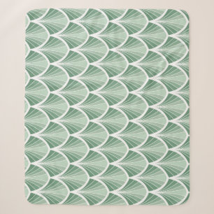 Classic Geometric: Art Deco Seamless Style Sherpa Blanket