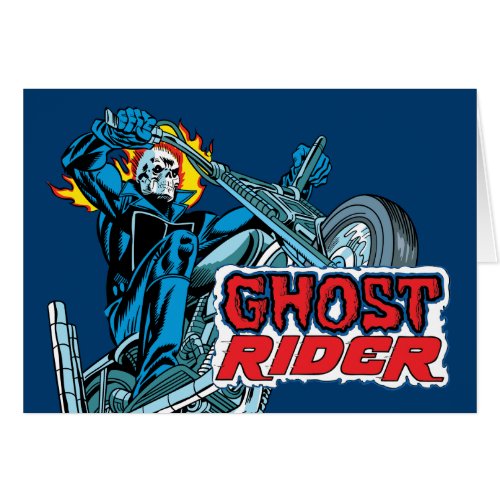 Classic Ghost Rider Riding Motorcycle