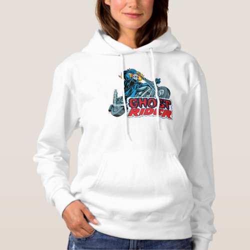Classic Ghost Rider Riding Motorcycle Hoodie