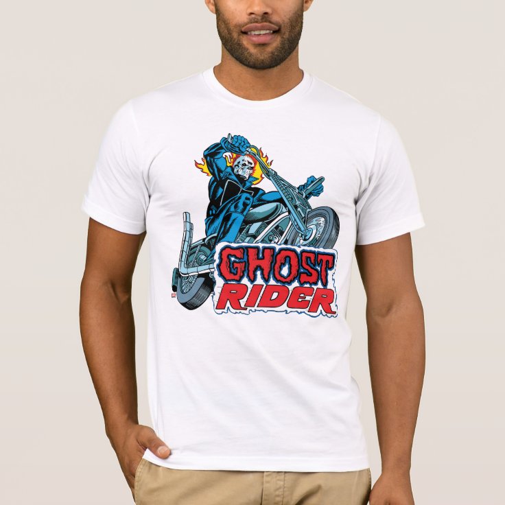 Classic Ghost Rider Riding Motorcycle T-Shirt | Zazzle