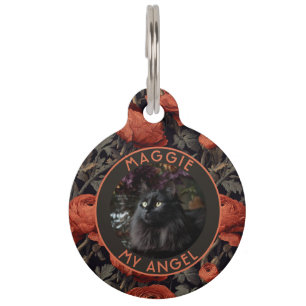 Classic Gift For Pet Owner Ranunculus Floral ID Tag