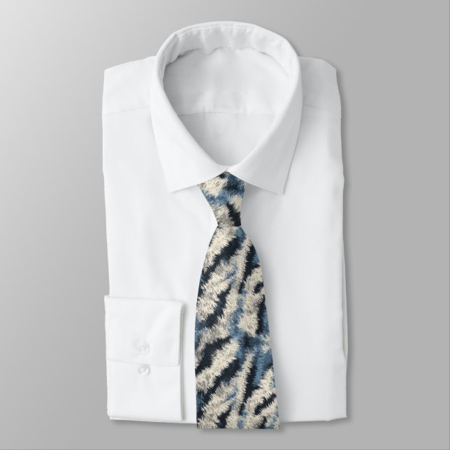 Classic Gifts For Husband Tiger Neck Tie (Tied)