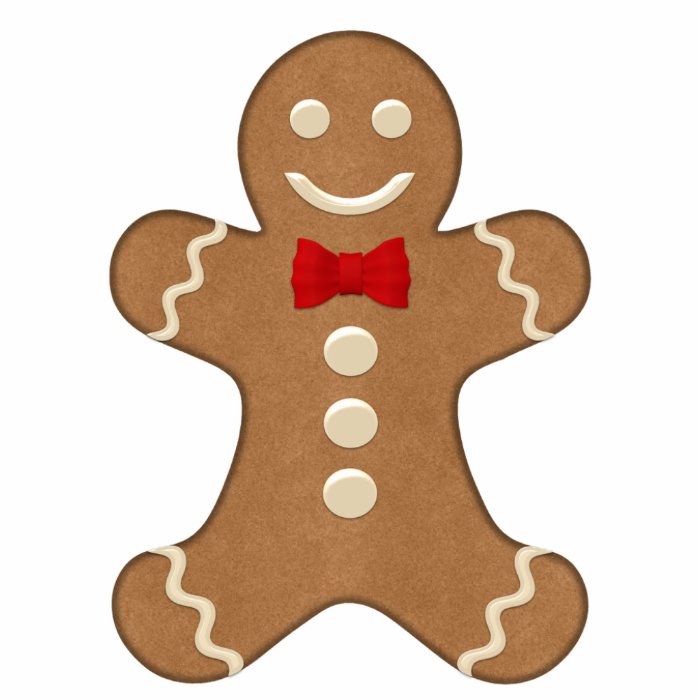 Classic Gingerbread Man Holiday Cutout Zazzle
