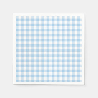 Classic Gingham Baby Blue Napkins