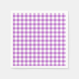 Classic Gingham Orchid Purple Napkins