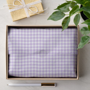 Classic Gingham Soft Lavender Tissue Paper