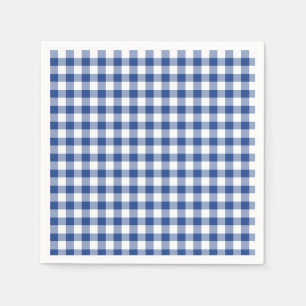 Classic Gingham True Blue Napkins