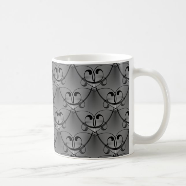 Classic Glam Mug, Dark Gray Coffee Mug (Right)
