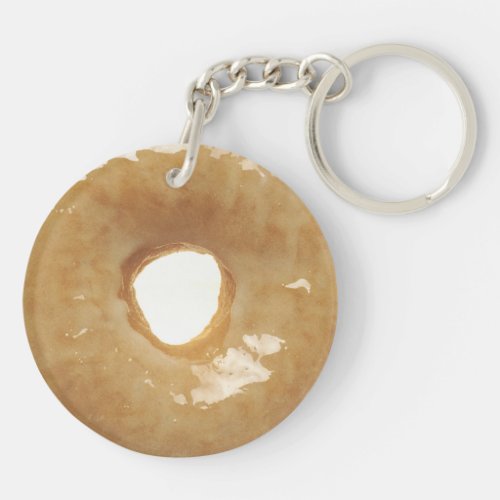 Classic Glazed Donut Novelty Keychain