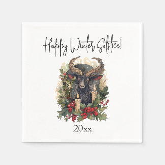 Classic Goat Yule Napkins