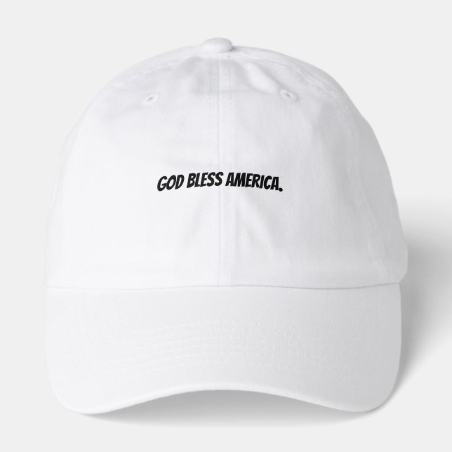 Classic God Bless America Hat  (Front)