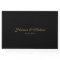 Classic gold black custom script elegant Wedding
