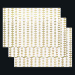 Classic Gold Botanical Leaf Pattern Wedding Wrappi Wrapping Paper Sheets<br><div class="desc">Wedding gift-giving in a faux gold hearts leaf pattern makes an awesome presentation.  Ideal for newlyweds,  bridal showers,  wedding showers,  new homes,  engagement showers,  and more.</div>