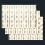 Classic Gold Botanical Leaf Pattern Wedding Wrappi Wrapping Paper Sheets<br><div class="desc">Wedding gift-giving in a faux gold hearts leaf pattern makes an awesome presentation.  Ideal for newlyweds,  bridal showers,  wedding showers,  new homes,  engagement showers,  and more.</div>