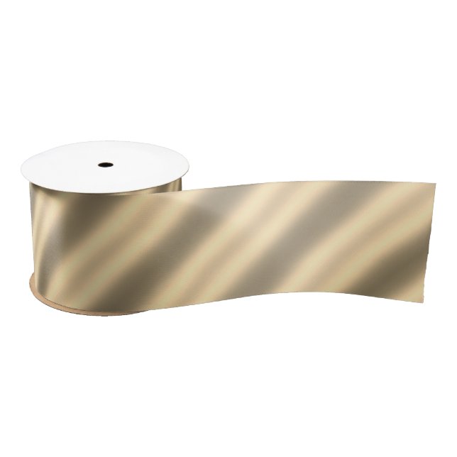 Classic Gold Diagonal Stripe Ribbon (Spool)