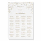 Classic Gold Greenery Wedding Seating Chart