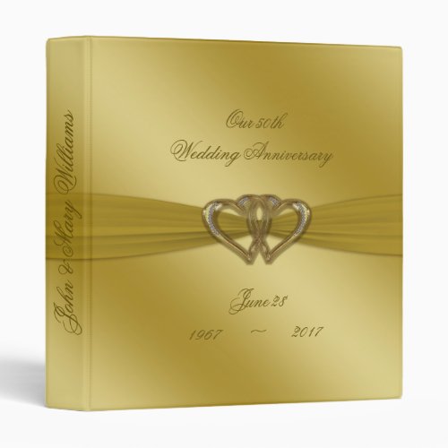 Classic Golden 50th Anniversary 1 Binder