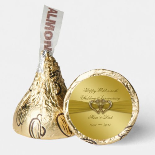 Classic Golden 50th Anniversary Hersheys Kisses