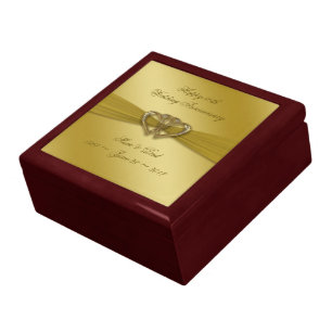 Classic Golden 50th Wedding Anniversary Gift Box