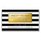 Classic Golden Label with Black White Stripes