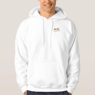 Classic Golden Trumpet & Musical Notes White Hoodi Hoodie