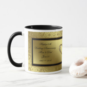 Classic Golden Wedding Anniversary Coffee Mug