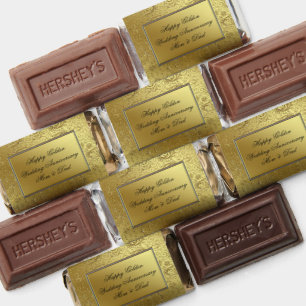 Classic Golden Wedding Anniversary Hershey's Miniatures