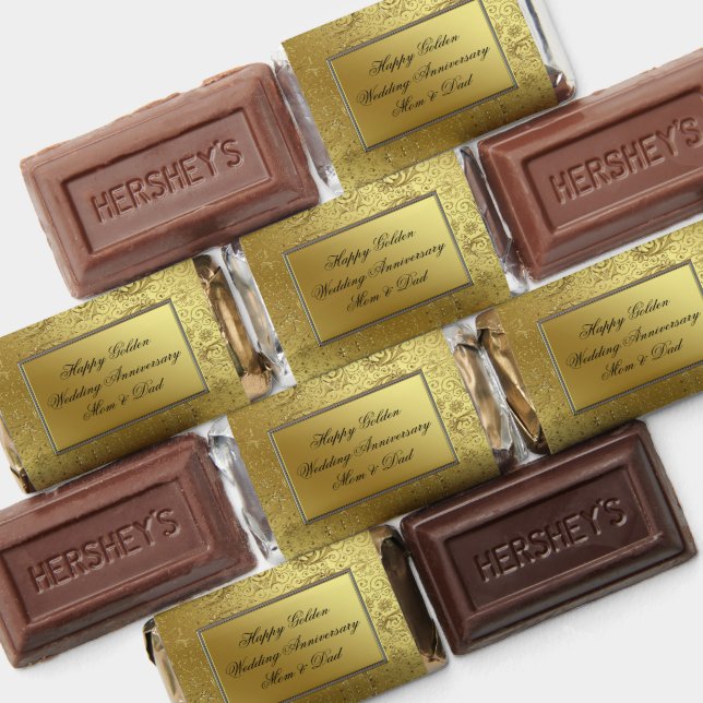 Classic Golden Wedding Anniversary Hershey's Miniatures (Assorted)
