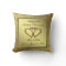 Classic Golden Wedding Anniversary Throw Pillow