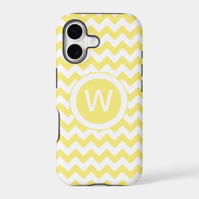 Classic Golden Yellow Chevron Pattern Iphone Case (Back)