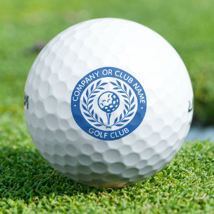 Classic Golf Ball Set Custom Company Name Blue