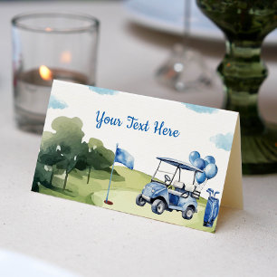 Classic Golf Boy Party Birthday Place Card