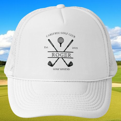 Classic Golf Club Name Trucker Hat
