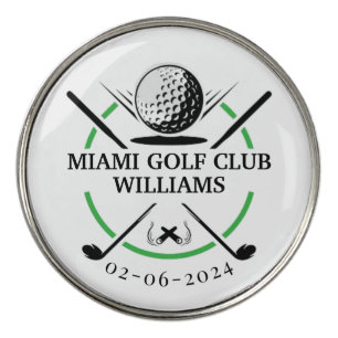 Classic Golf Club Player Name  Ball Marker