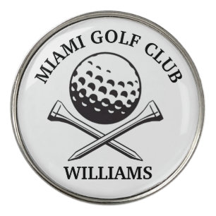 Classic Golf Club Player Name  Ball Marker