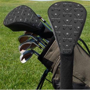 Classic Golf Club Player Name Gray Head Cover
