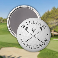 Classic Golf Clubs Custom Name Golf Ball Marker