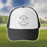 Classic Golf Clubs Custom Name Golfer Trucker Hat<br><div class="desc">Personalize the name to create a classic and stylish golf gift. Ideal for individuals,  golf clubs and as a company gift.
Designed by Thisisnotme©</div>