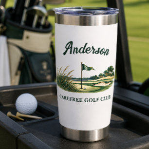Classic Golf Course Club Name Insulated Tumbler