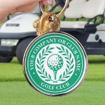 Classic Golf Personalized Name Green Keychain<br><div class="desc">Create your own personalized golf keychain. A classic design featuring a victory laurel wreath, framing a ball and tee. This editable template can be customized for a golf club, country club, company name, team player, golf club member or individual golfer. Perfect for commemorating special days, corporate events, competitions, tournaments and...</div>