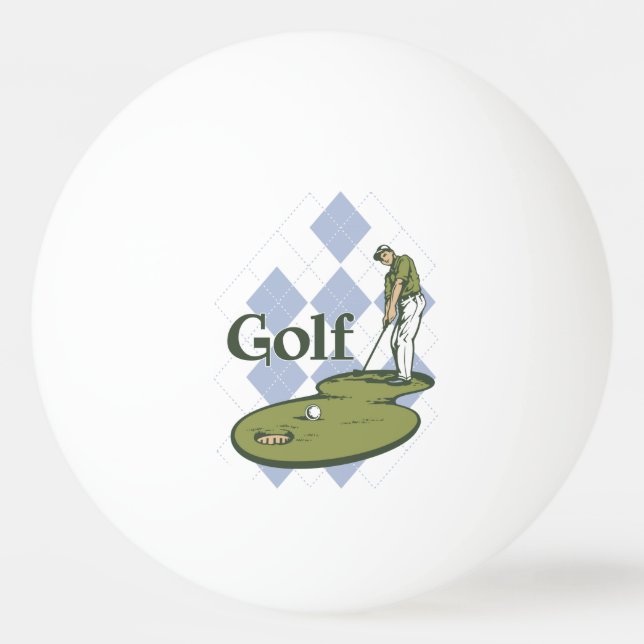 Classic Golf Ping-Pong Ball (Back)