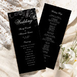 Classic Gothic Black Wedding Flat Program<br><div class="desc">Introducing the timeless allure of our Classic Gothic Black Wedding Flat Program design, where elegance meets the ethereal. An enchanting touch of dark romance adorned with intricate botanical motifs, featuring black backgrounds embellished with lush peonies and delicate roses that exude a moody sophistication perfect for your special day. Offering an...</div>